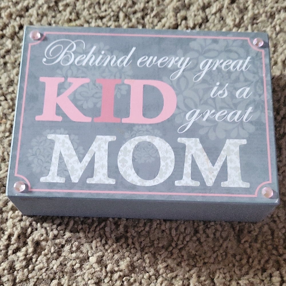 Inspirational Gray Sign with Pink and White Text